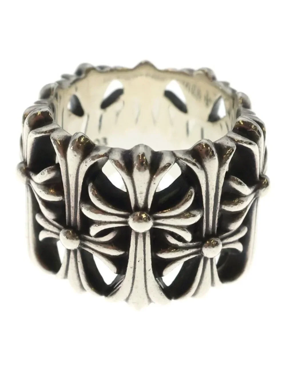 Chrome Hearts Cemetery Cross Ring Silver